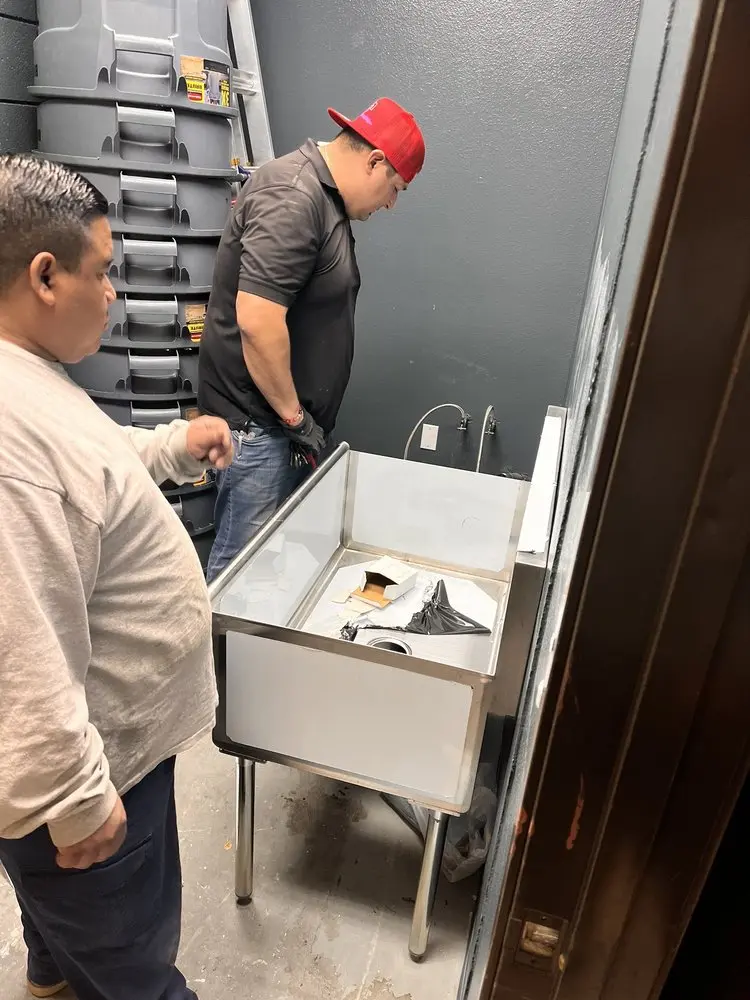 Commercial plumbing and sink installation in Bloomingdale